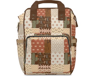 Western Diaper Backpack: Nylon Baby Bag for Mom