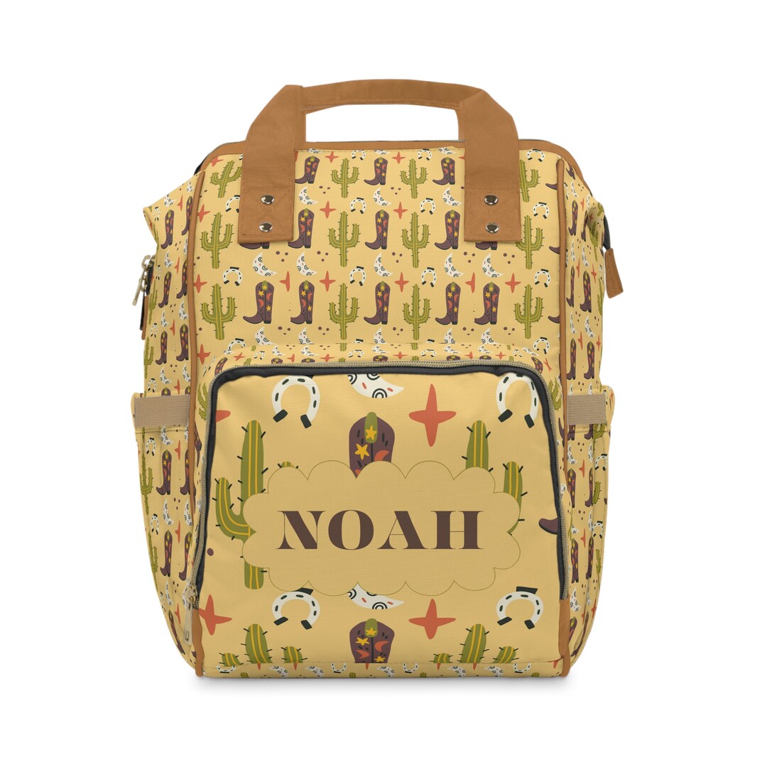 Western Diaper Bag, Customize Diaper Backpack, Personalized Cowboy