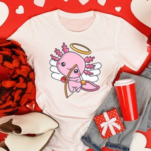 Axolotl Shirt, Axolotl Graphic Tee, Axolotl Lover TShirt, Valentines Day Gift, Girlfriend Gift, Axolotl Shirt for Her, Axolotl Lover Shirt