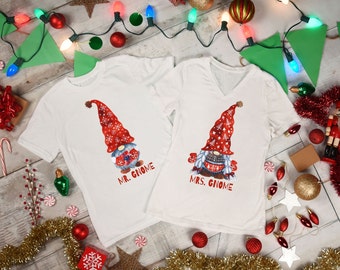 Gnomes Christmas Shirt, Family Christmas Gift, Matching Couple Shirts, Xmas Couple Shirt, Family Christmas PJs, Christmas Gift, Couple Shirt