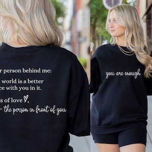 Positive Affirmation Sweater, Inspirational Sweatshirt for Women, Gift for Her, Motivational Sweatshirt, Women Sweater Gift, Best Friend Tee
