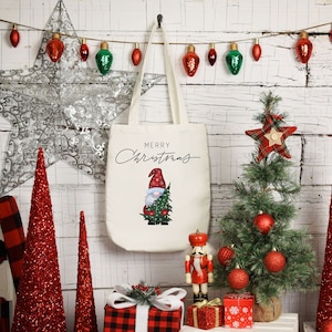 Christmas Tree Tote Bag, Christmas Tote Bag, Holiday Tote Bag, Tote Bag Christmas, Christmas Tote Bags for Gifts, Christmas Tote Bags