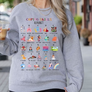 Coping Skills Alphabet Shirt, School Learning Shirt, Cute Occupational Therapy Shirt, Special Education Shirt, Therapist Shirt, Sped Teacher