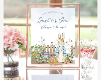 Peter Rabbit Favor Sign | Peter Rabbit Theme Baby Shower | Dessert Table Sign | PR10