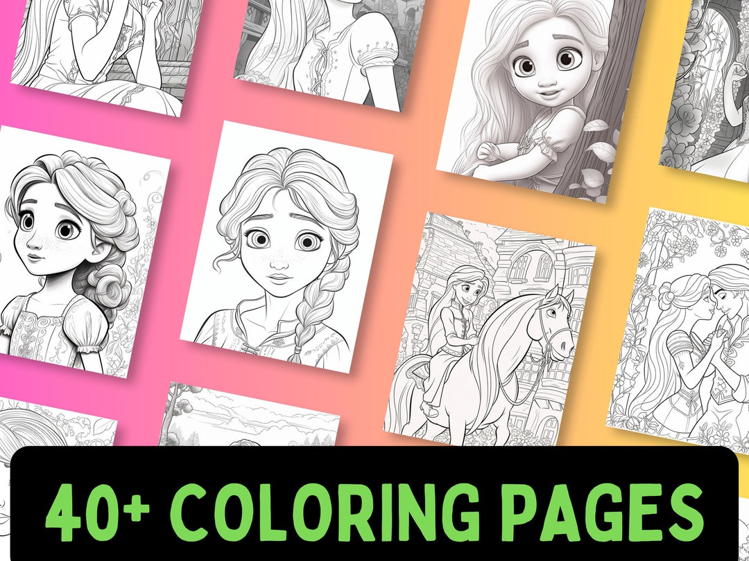 Rapunzel Coloring Pages - 40+ Rapunzel Coloring Pages | Princess