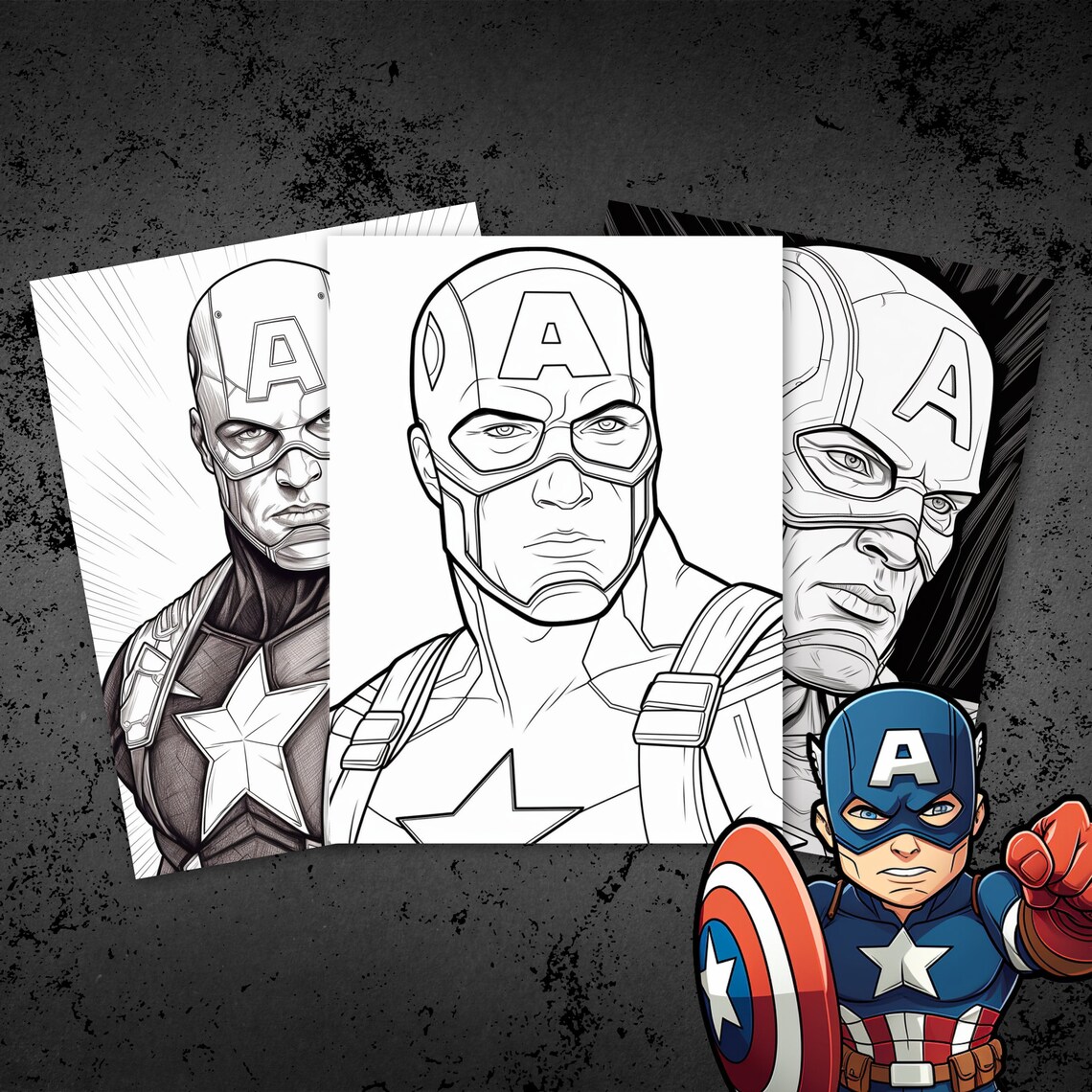 The Avengers: 60 Superhero MCU Coloring Pages / Spiderman / Ironman ...