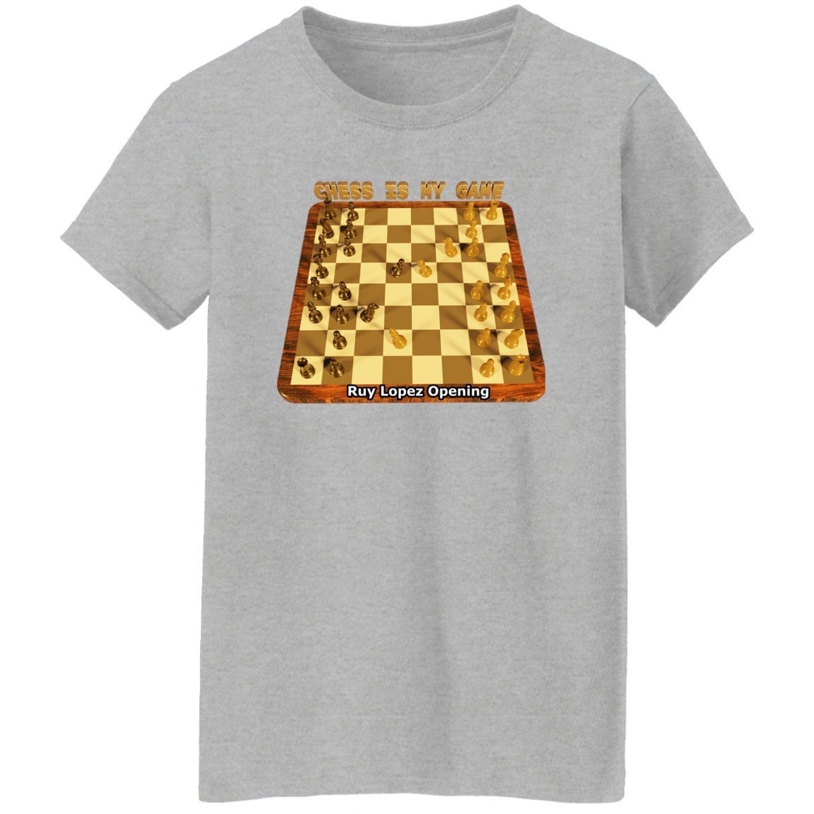 Chess is My Game. T-shirt for Chess Women Enthusiasts. A 3D 