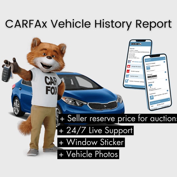 Carfax Full History Report | Digital Download for Vehicle Insight