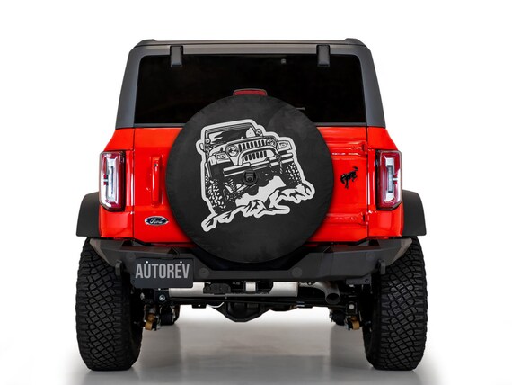 Flame Skull Spare Tire Cover – Waterproof UV Protection, Universal Fit For RV SUV Truck (Choose Size 12-18in) - View #8