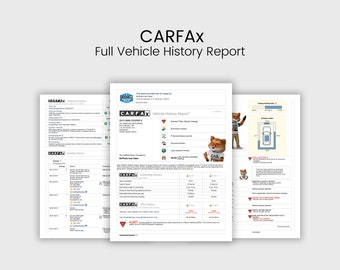 Carfax Full History Report | Digital Download for Vehicle Insight