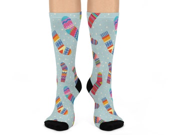 Lustige gepolsterte Crew-Socken