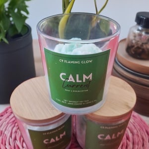 Peppermint and Eucalyptus Scented Candle