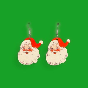 Santa earrings