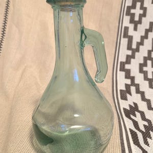 Vintage Green Glass Bottle
