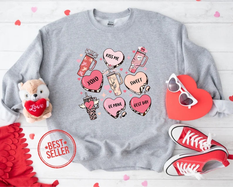 Funny Valentine Candy Heart Stanley Tumbler Shirt, Obsessive Cup ...