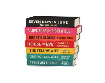 Book Stacks Sticker|Digital Books| Book Lovers Sticker|Black Authors|Bookworm Sticker|Cup Stickers| Laptop Stickers|