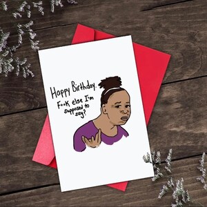 Buon compleanno/Biglietti di compleanno per adulti/Carte sarcastiche/Carte Meme/Biglietti d'auguri/
