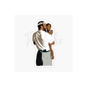 May include: A digital illustration of a person wearing a white shirt and a crown of thorns holding a child. The person is looking down at the child, who is smiling.