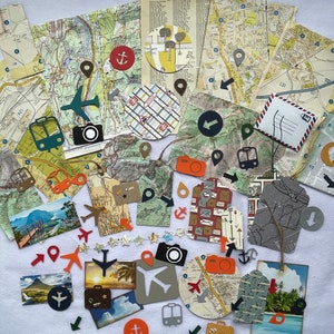 Travel theme ephemera pack