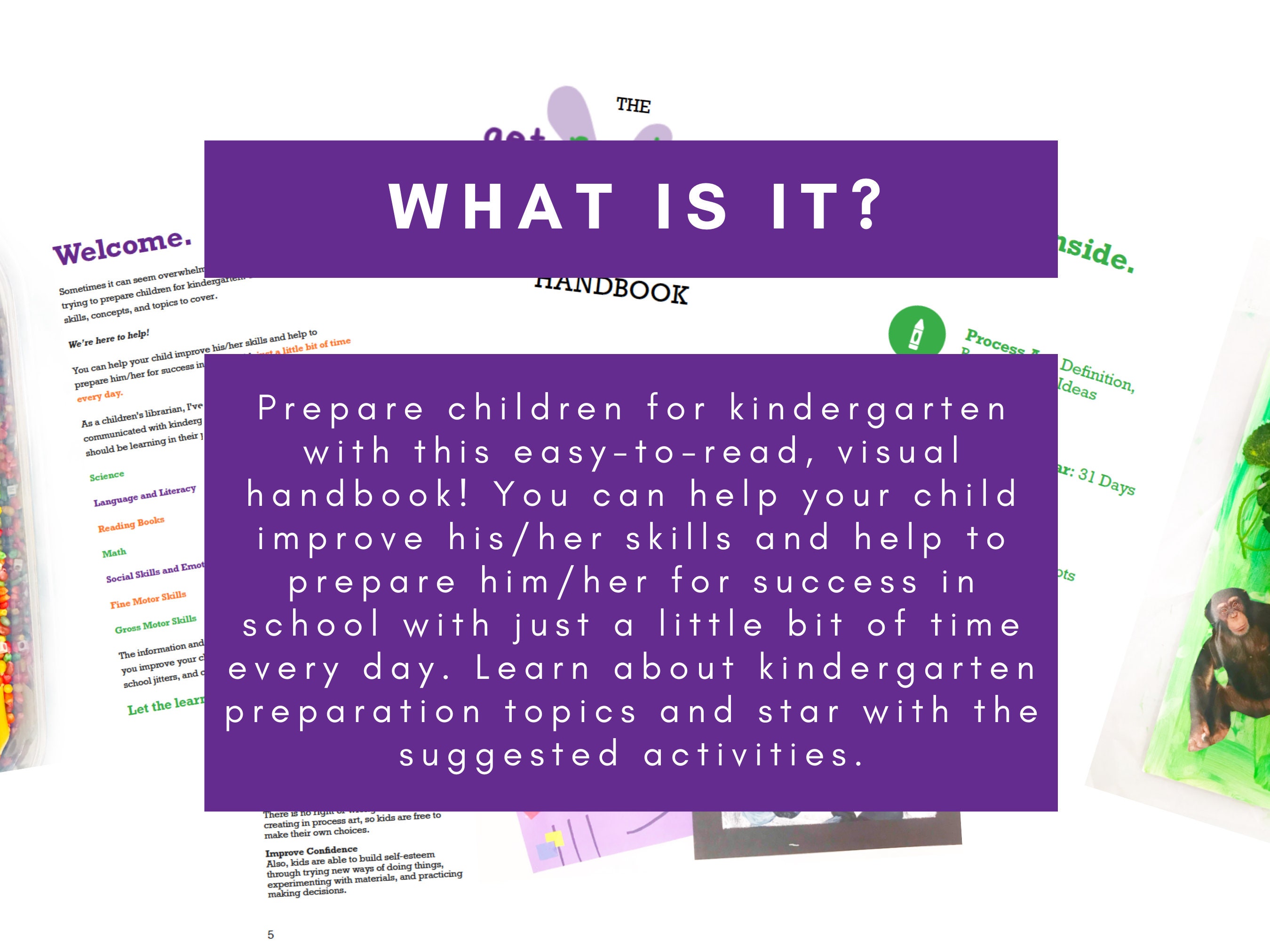 The Get Ready for Kindergarten Handbook, Preschool Activity Guide