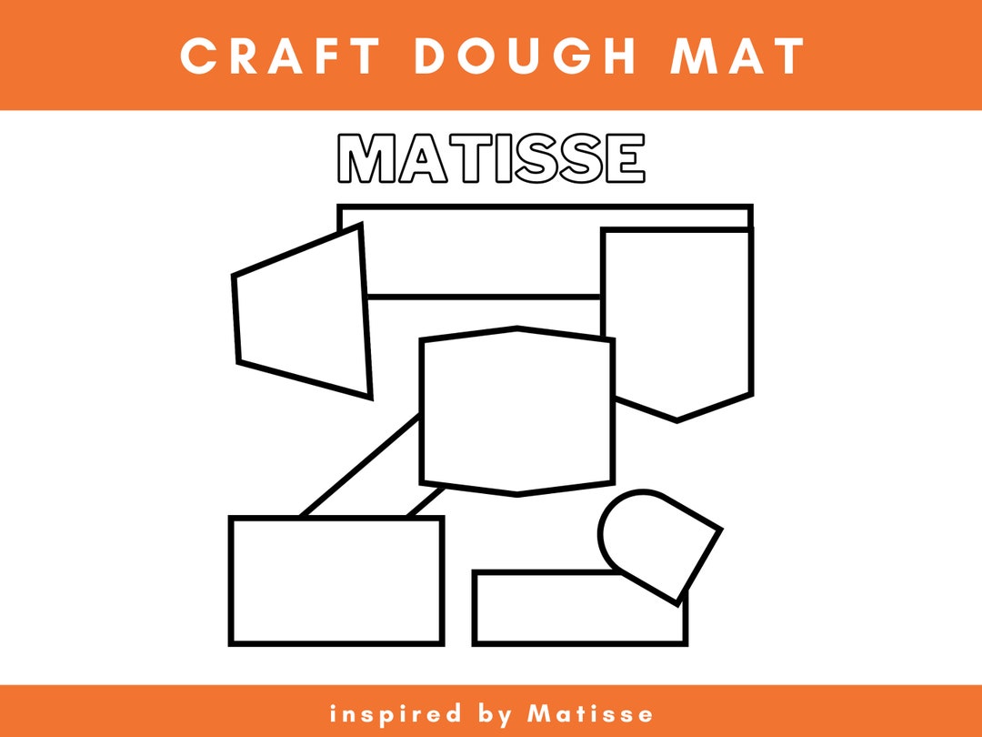 Henry Matisse Preschool Craft Dough 11x11 Mat, Kids Play Dough Activity