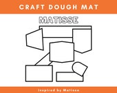 Henry Matisse Preschool Craft Dough 11″x11″ Mat, Kids Play Dough Activity Mat, Kids Craft Activity Mat, Craft Dough Fun Mat