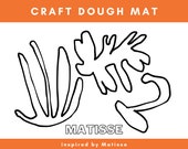 Henry Matisse Preschool Craft Dough 11″x17″ Mat, Kids Play Dough Activity Mat, Kids Craft Activity Mat, Craft Dough Fun Mat