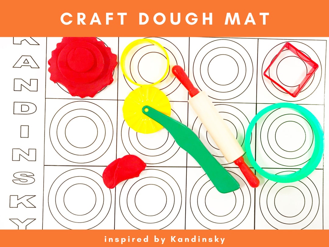 Wassily Kandinsky Craft Dough 11x17 Mat, Play Dough Activity, Kids Craft  Activity Mat, Craft Dough Fun Mat 