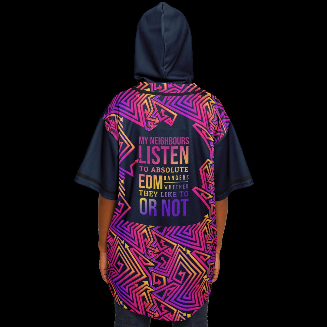 Bangers EDM Jersey All Black EDM Jersey Rave Hoodie Etsy