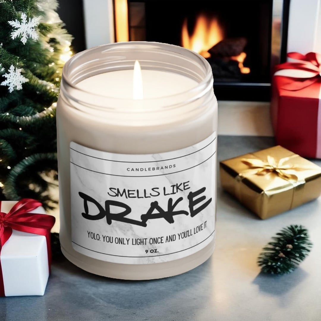 Smells Like She is Listening to Drake Again Candle Parody Candle Drake