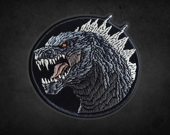Godzilla Sticker - Transparent Vinyl - Dishwasher Safe - Laptop Sticker - Water Bottle Sticker - Classic Horror - Patch Sticker