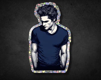 Twilight Sticker - Edward Cullen Sticker - Dishwasher Safe - Waterproof - Laptop Sticker - Water Bottle Sticker - Vampire Sticker - Sparkle