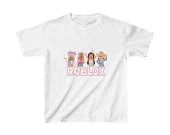 ROBLOX Kids/GIRLS Heavy Cotton Tee/Tshirt PERSONALIZABLE