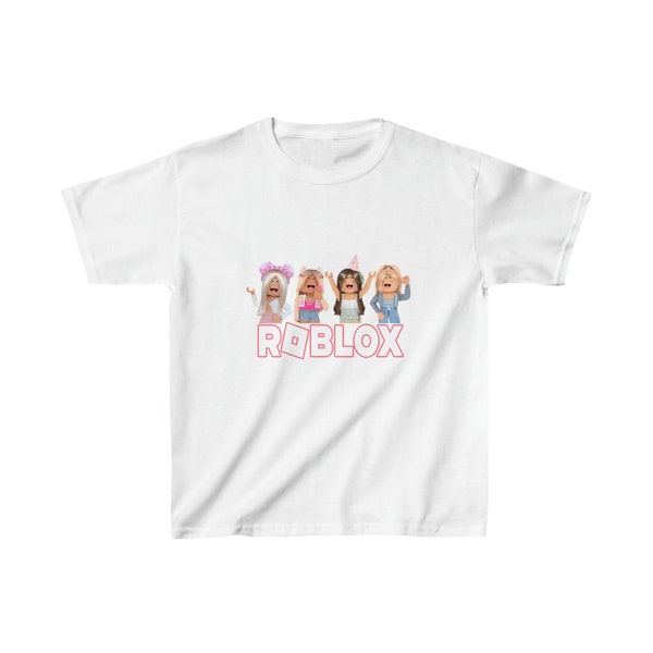 ROBLOX Kids/GIRLS Heavy Cotton Tee/Tshirt PERSONALIZABLE