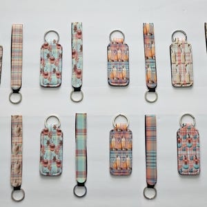 Chapstick holder/lip balm holder/Chapstick keychain/wristlet/key accessories/wristlet keychain