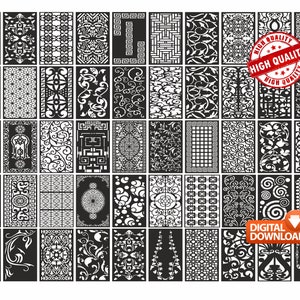 Panel Collection Series-H 50 CNC Files Panel Dxf laser cutting , plasma cutting Metalic & Wood CNC machine!
