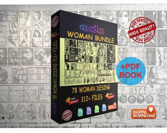 Woman Art Bundle, Laser Cut Files, CNC, Plasma Cut (Digital Download)
