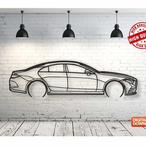 CLS Metal Car Wall art Decor vector file for laser cutting , plasma cutting ( svg , dxf , dwg , cdr ) Metalic & Wood CNC machine!