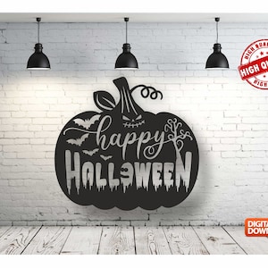 Halloween Wall art Decor vector file for laser cutting , plasma cutting ( dxf , dwg , cdr , svg ) Metalic & Wood CNC machine
