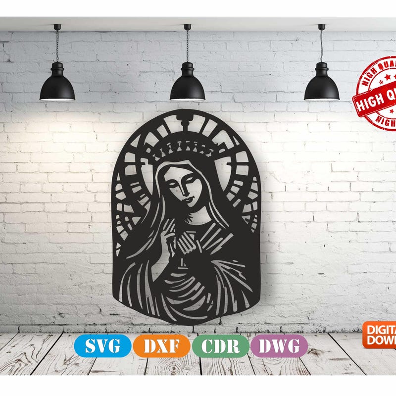 Mary Cnc Vector Art - Etsy