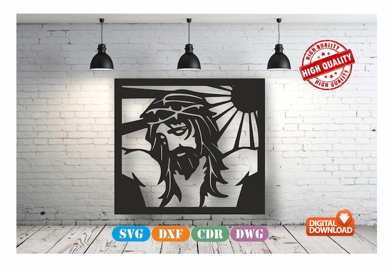 Jesus Wall Art Decor, Laser Cut CNC Vector File (digital Download) - Etsy