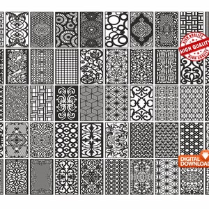 Panel Collection Series-M 50 CNC Files Panel Dxf laser cutting , plasma cutting Metalic & Wood CNC machine!