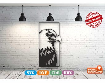 Eagle And Flag SVG Bundle, American Patriotic Cnc Cut Files for Laser, Plasma, Cricut - Dxf, Dwg, Cdr, Svg Digital Download for Wood & Metal