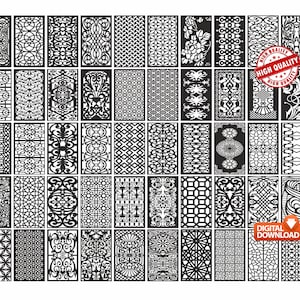 Panel Collection Series-L 50 CNC Files Panel Dxf laser cutting , plasma cutting Metalic & Wood CNC machine!