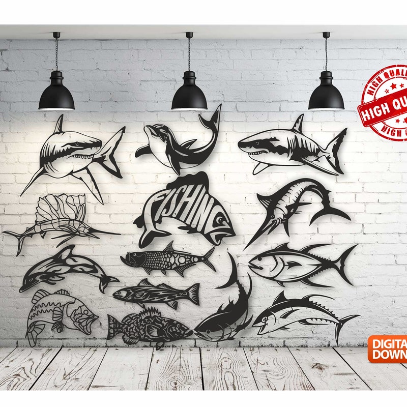 Gold Fish Dxf Files - Etsy UK