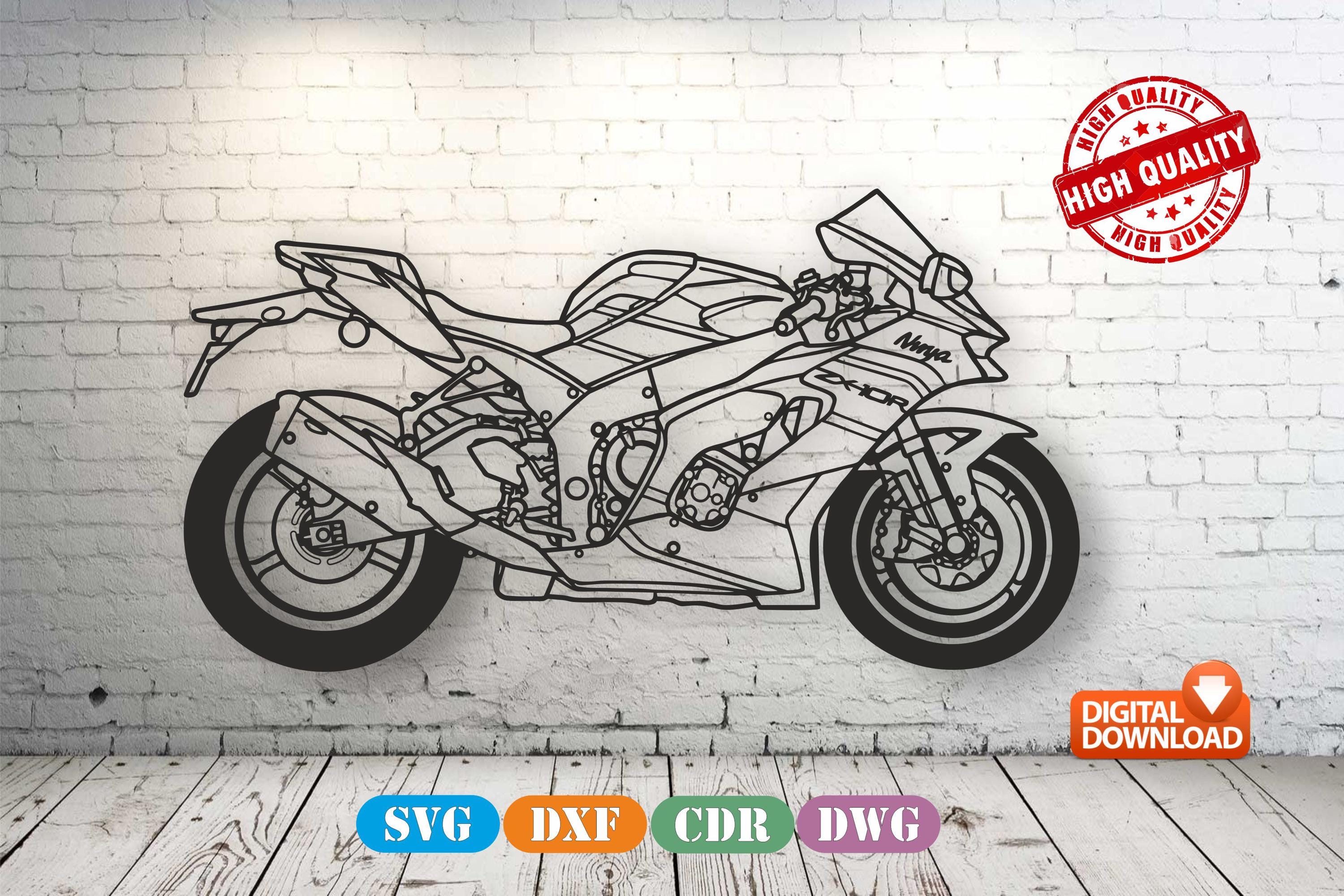 Kawasaki Zx10 Svg - Etsy