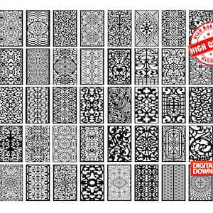 Panel Collection Series-C 50 CNC Files Panel Dxf laser cutting , plasma cutting Metalic & Wood CNC machine!