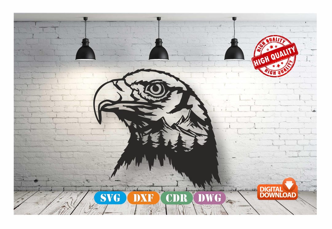 American Eagle Wall Art, Laser Cut CNC Vector File (digital Download ...