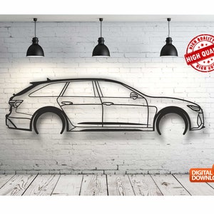 A3 Car Wall art Decor vector file for laser cutting , plasma cutting ( svg , dxf , dwg , cdr ) Metalic & Wood CNC machine!