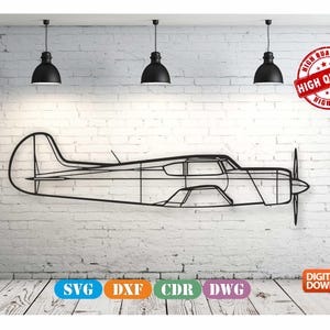 Yakovlev 18T Aircraft Silhouette Metal Wall art Decor laser cutting , plasma cutting ( svg , dxf , dwg , cdr ) Metalic & Wood CNC machine!